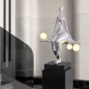 Tượng điêu khắc nghệ thuật kết hợp đèn trang trí